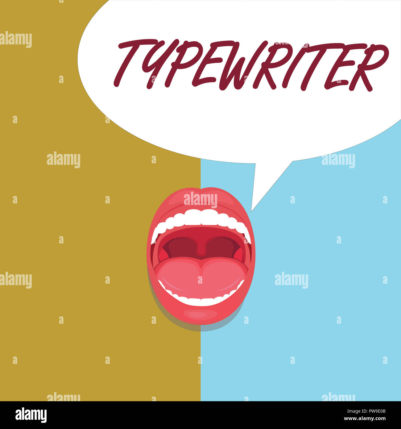 Handwriting text Typewriter. Concept meaning Electric electronic