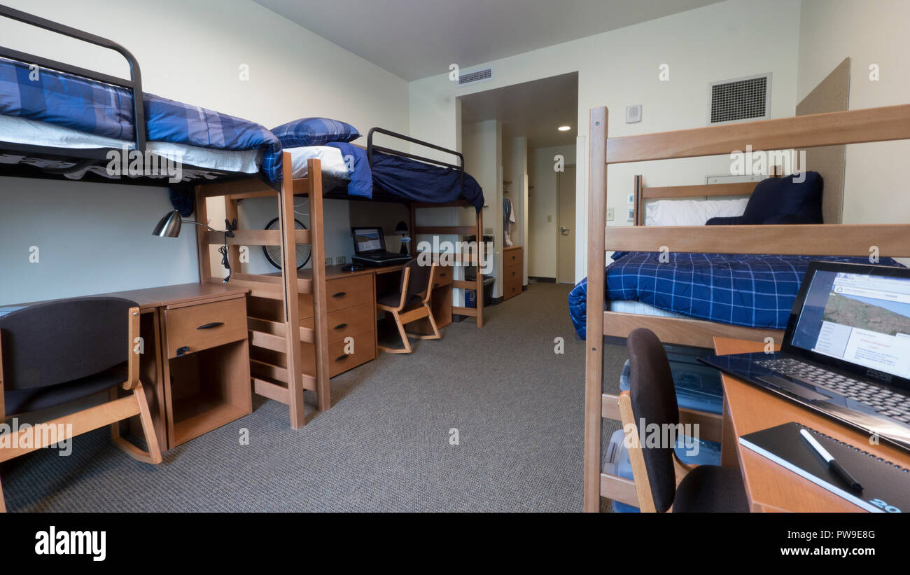 College dormitory room Stock Photo