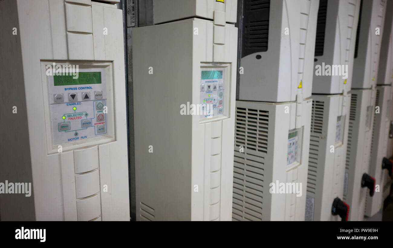 Heating and cooling system in a modern commercial building