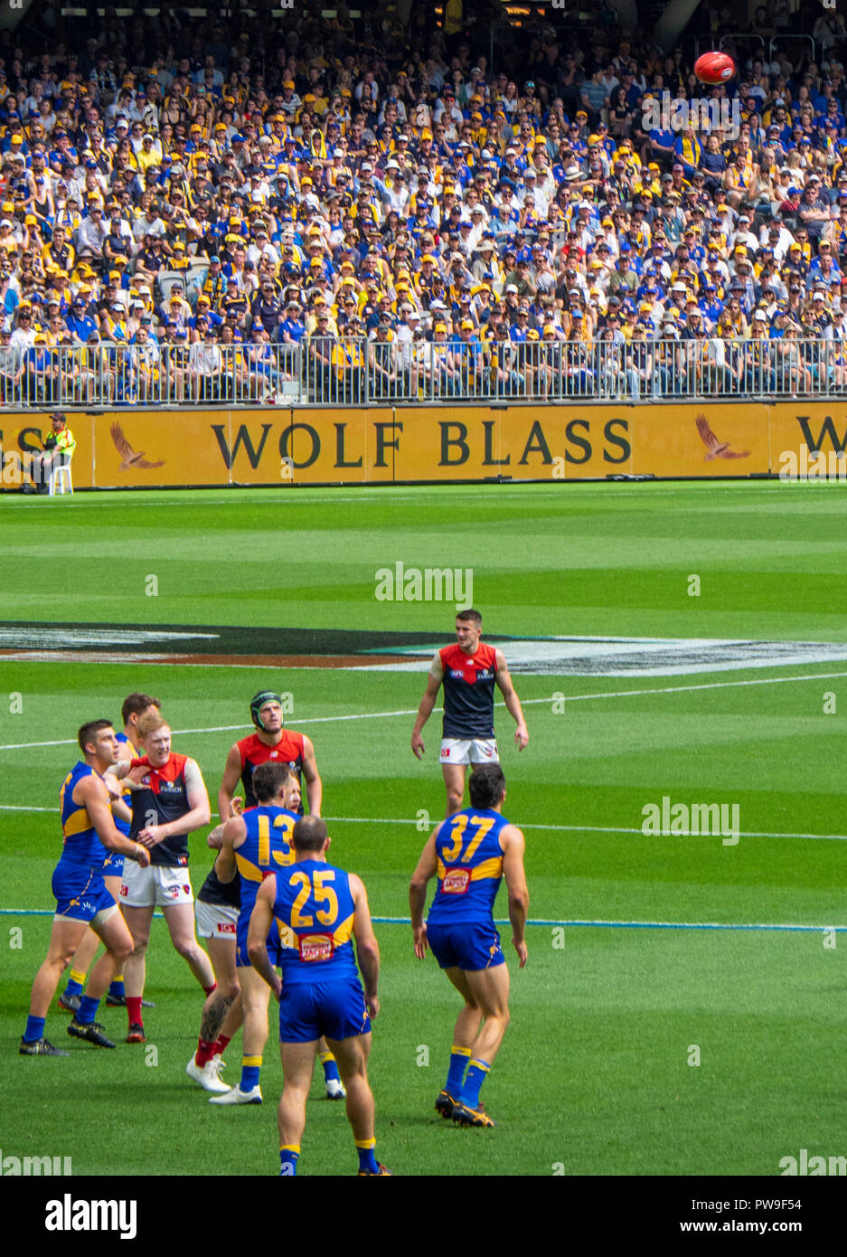 West Coast Eagles Football Club inflatable Eagle at Optus Stadium 2018 AFL  Preliminary Final Perth Western Australia Stock Photo - Alamy