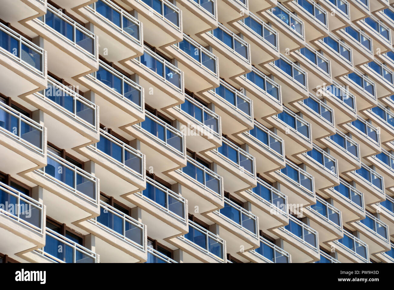 Block flats people on balcony hi-res stock photography and images - Alamy