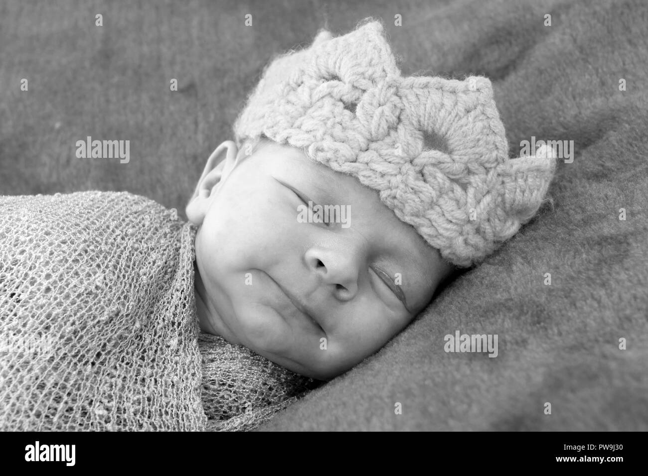 2 week old baby boy Stock Photo Alamy