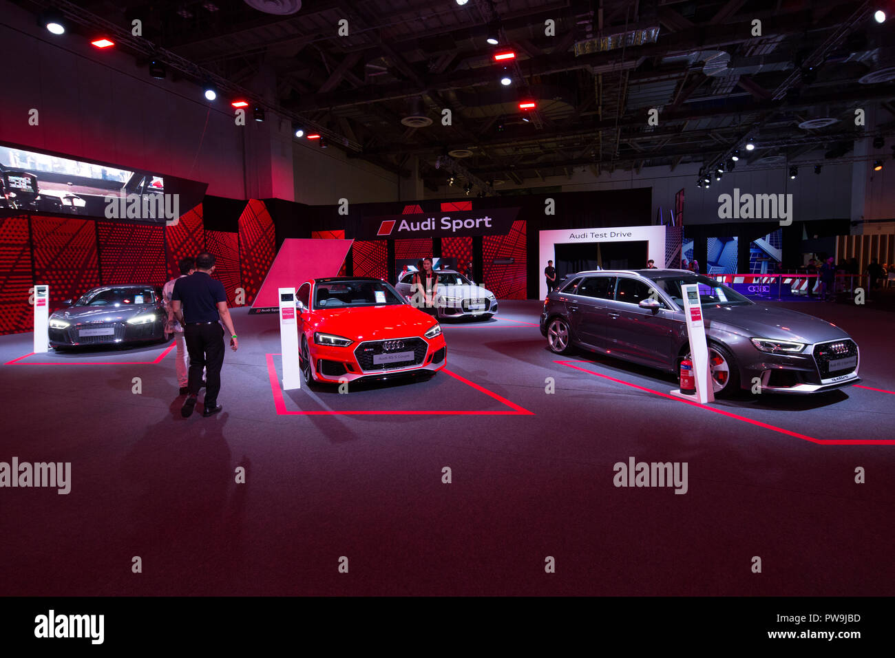 Audi sports car on display at Audi Brand Experience Singapore 2018