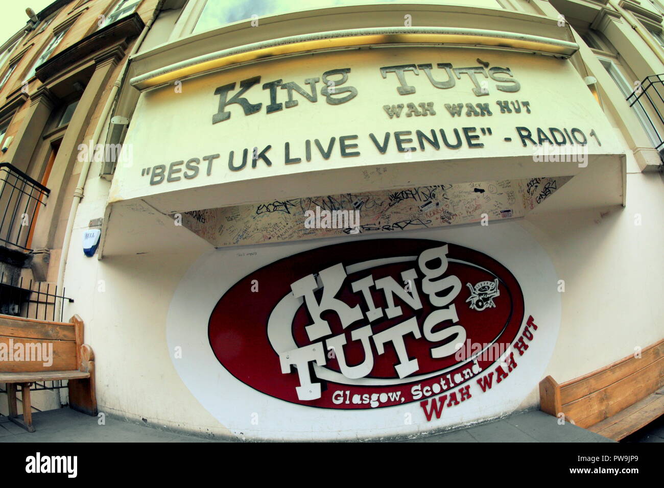 King Tut's Wah Wah Hut frontage, 272A St Vincent St, Glasgow G2 5RL Stock Photo