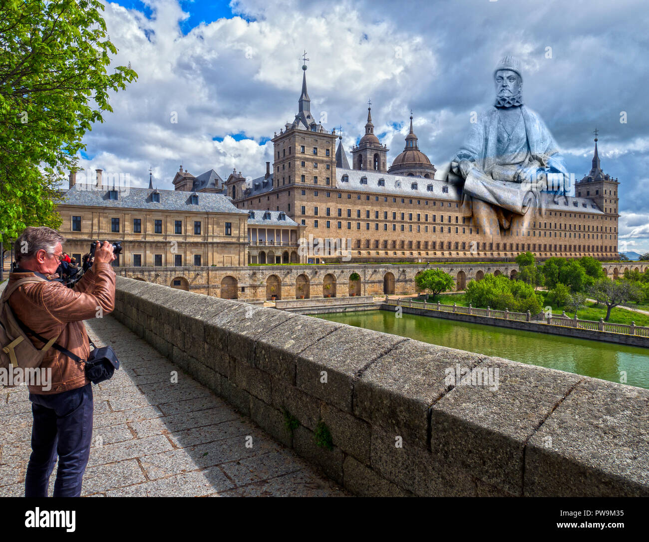 Composición de Felipe II y el Monasterio de San Lorenzo de El Escorial ...