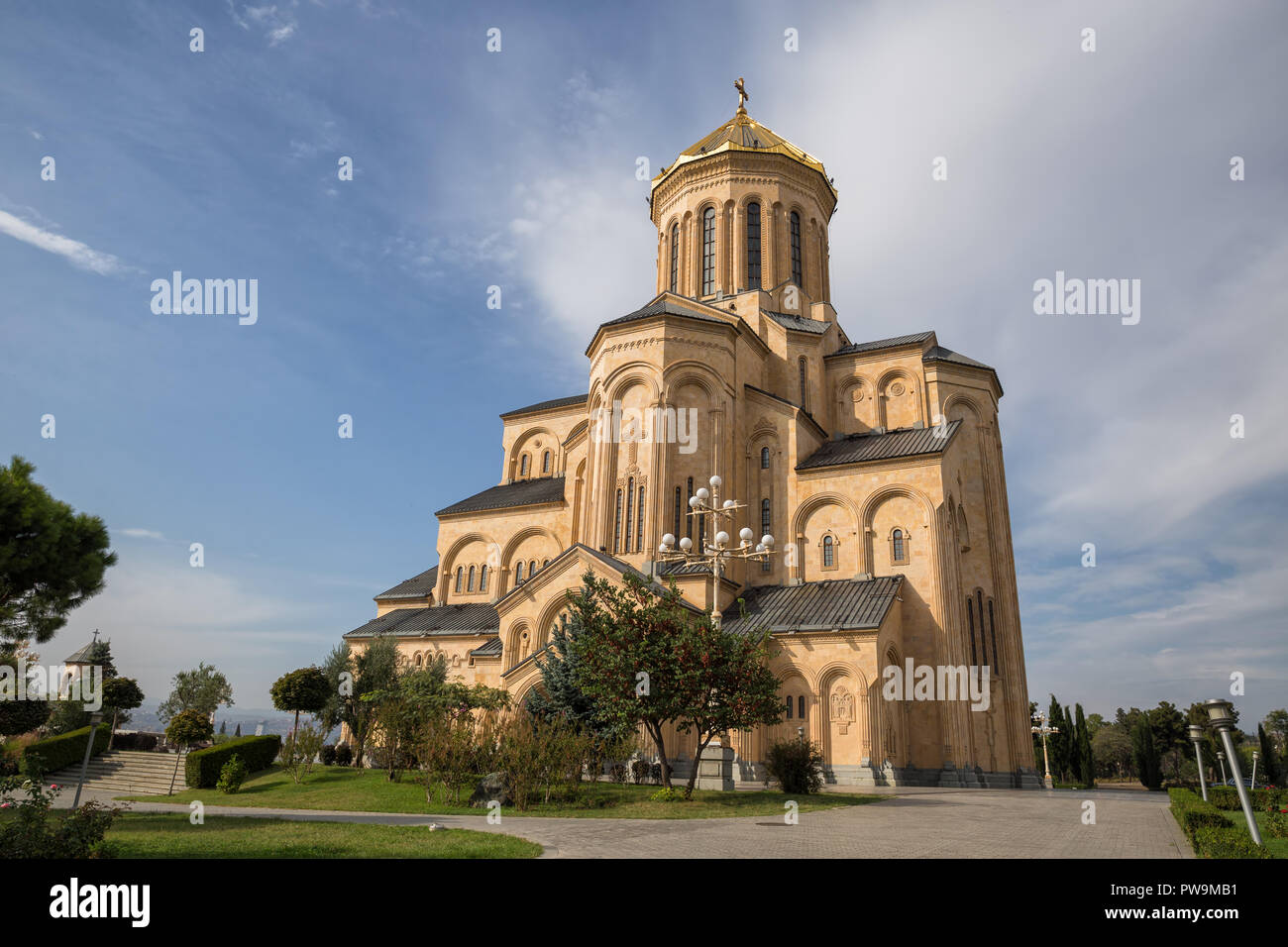 Holy Trinity Cathedral of Tbilisi main cathedral of Georgian Orthodox Church Stock Photo