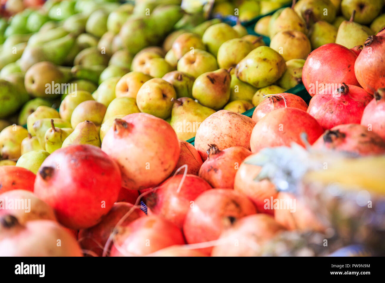 Fresh Fruits at a grocery Stock Photo Alamy