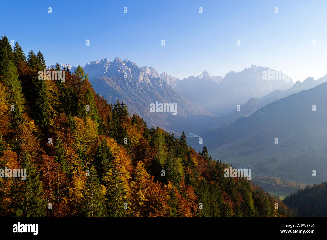 Aerial forest beautiful fall colors hi-res stock photography and images ...