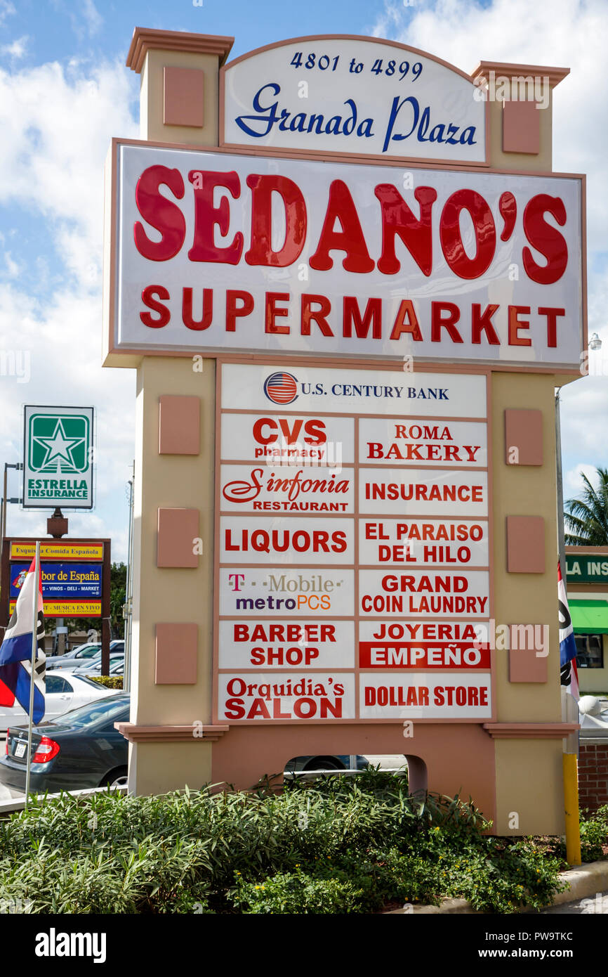 Miami Florida,Little Havana,Calle Ocho,8th Eighth Street,shopping shopper shoppers shop shops market markets marketplace buying selling,retail store s Stock Photo