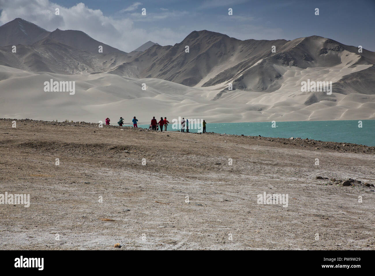 White Sands Lake, Karakoram Highway, Xinjiang, Uyghur Autonomous Region