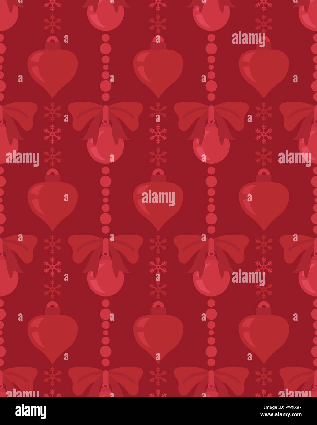 Christmas light garlands set. Colour isolated design seamless pattern ...