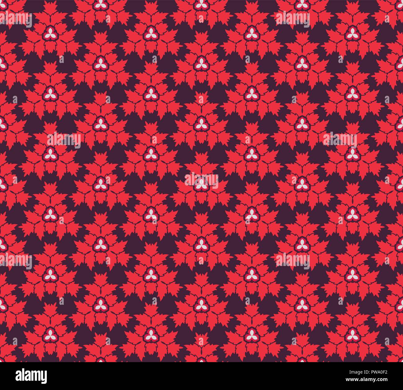 seamless floral ornament pattern vector illustration Stock Vector Image ...