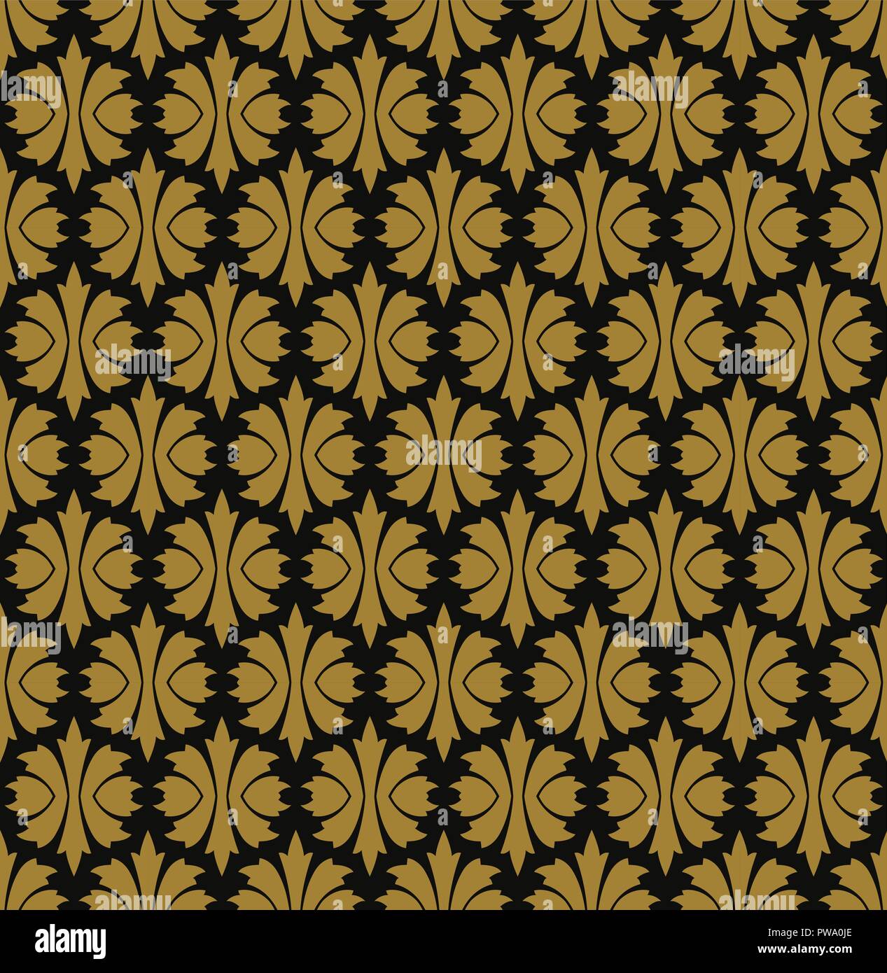 seamless floral ornament pattern vector illustration Stock Vector Image ...