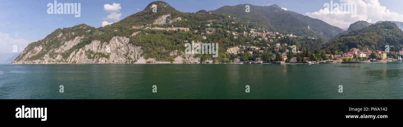 The town of Varenna on the shores of Lake Como, Italy Stock Photo