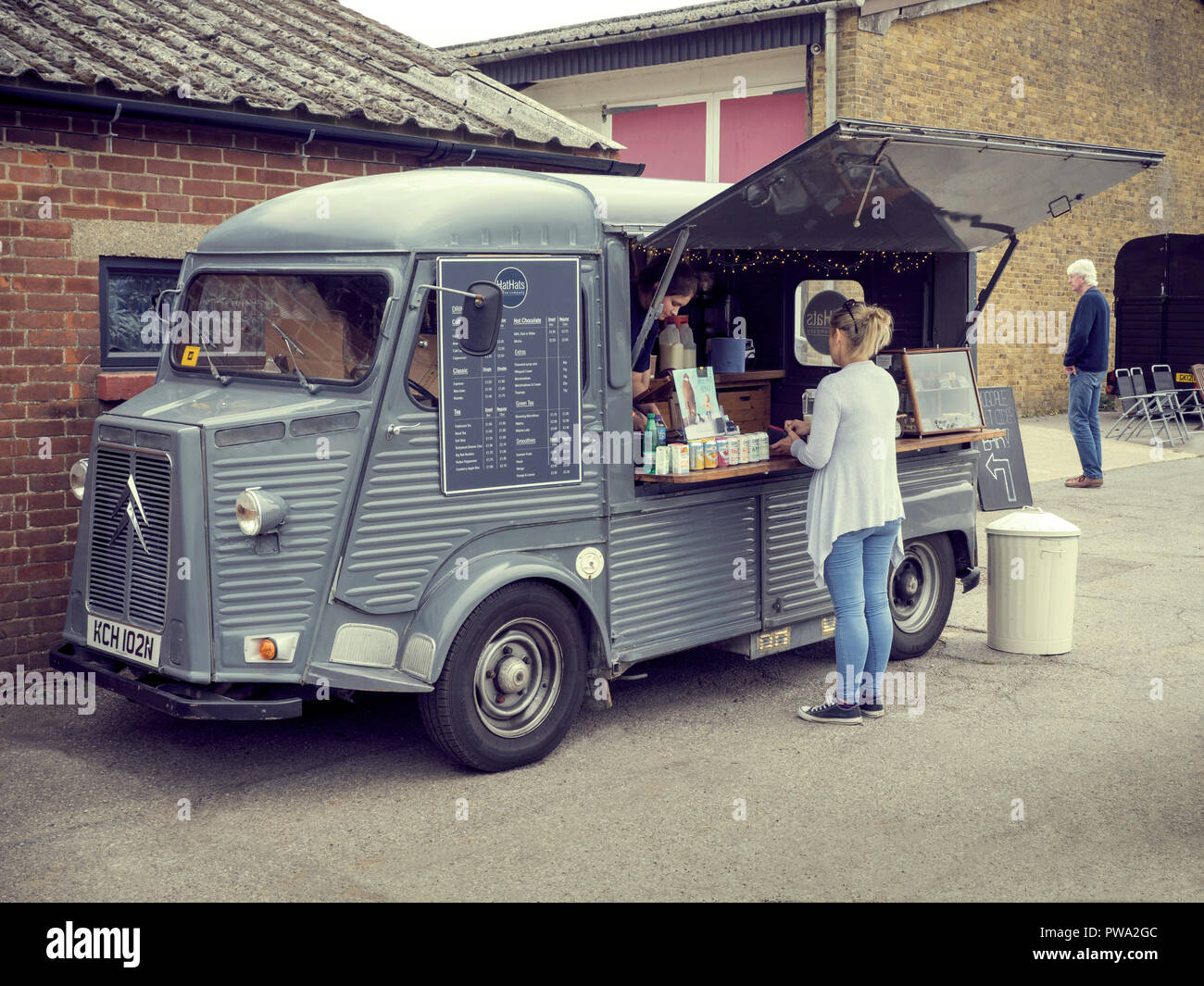 Citroen H van food truck Stock Photo