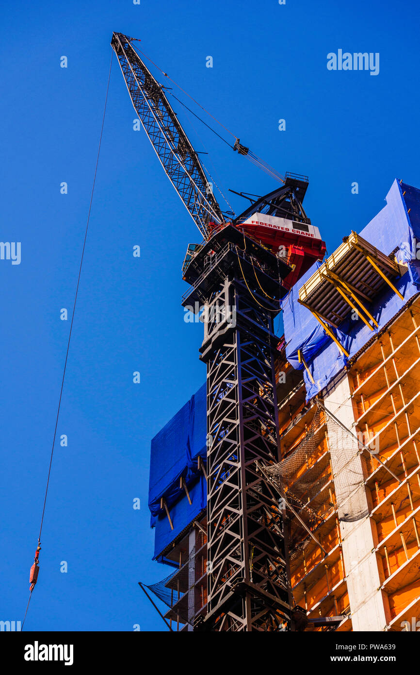 Tower crane Manhattan New York, New York, USA Stock Photo Alamy