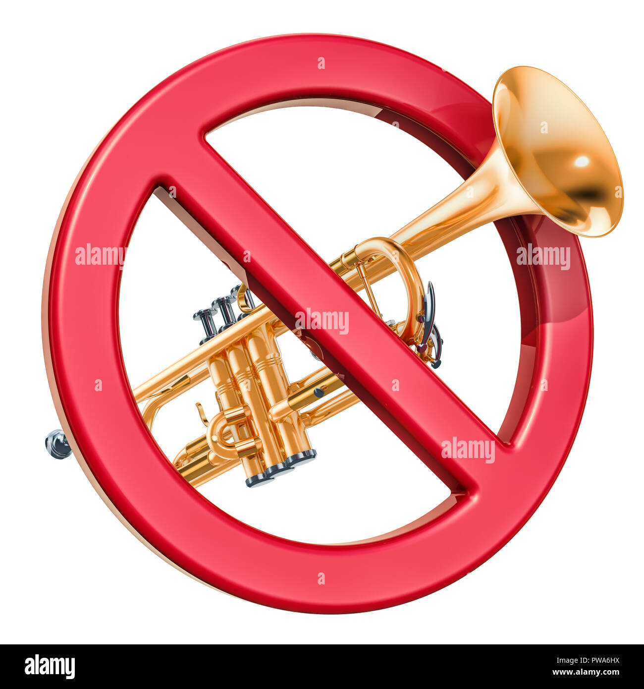 No trumpet sign hires stock photography and images Alamy