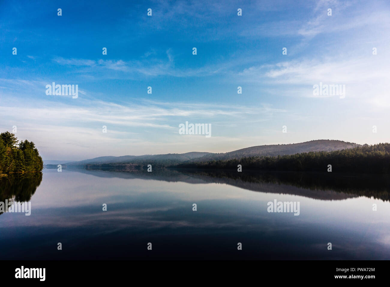 Saville Dam Barkhamsted Reservoir Barkhamsted, Connecticut, USA Stock