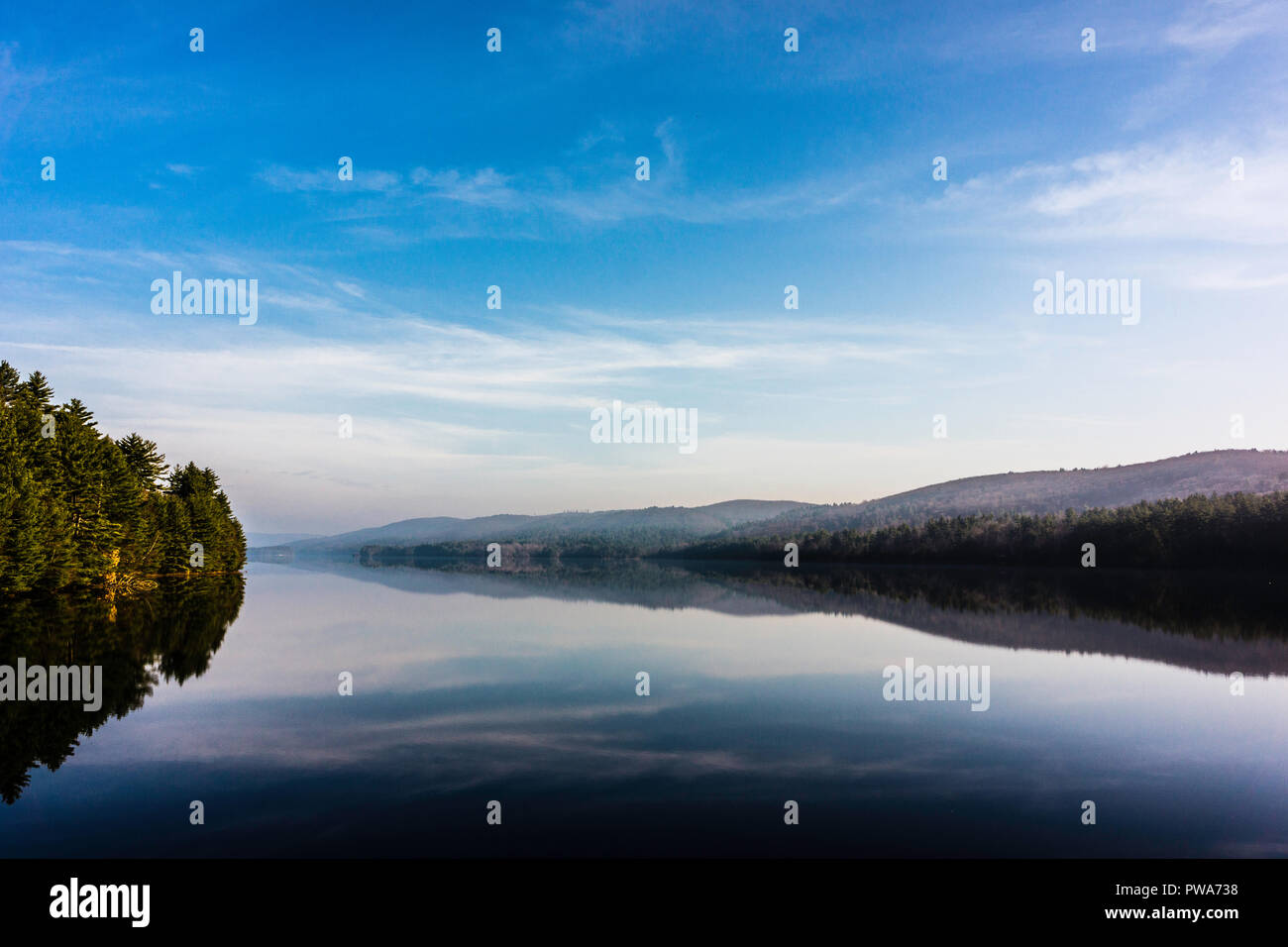 Saville Dam Barkhamsted Reservoir Barkhamsted, Connecticut, USA Stock