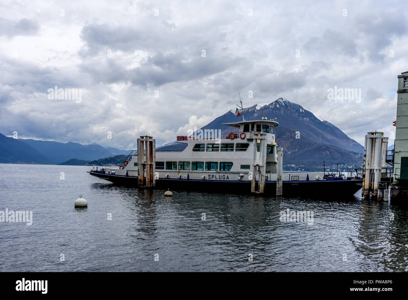 Passenger ferry varenna lake como hires stock photography and images