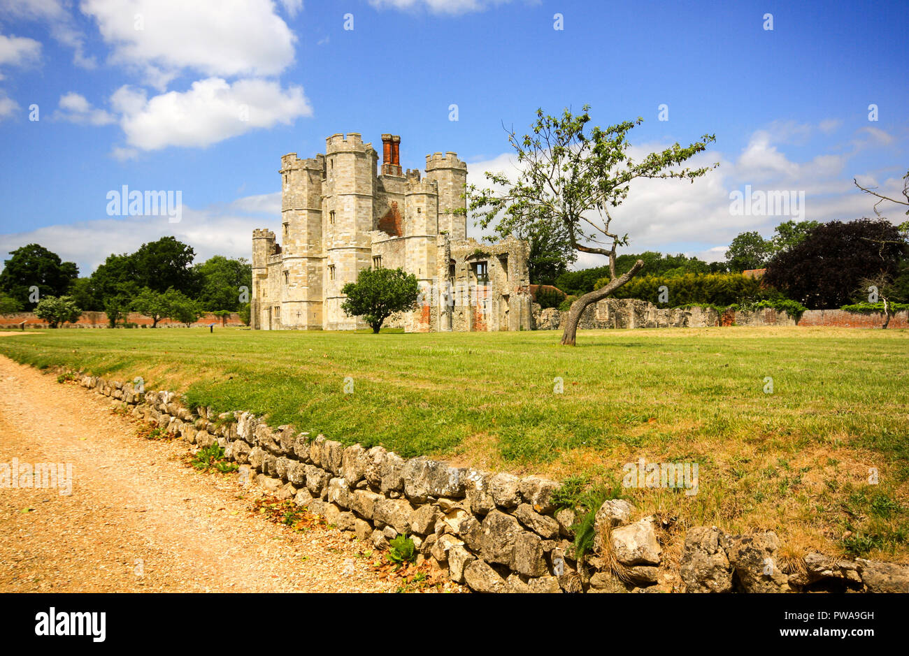 Medieval Titchfield Abbey founded in 1222 an English heritage site located in the village of Titchfield near Fareham in Hampshire, England UK Stock Photo
