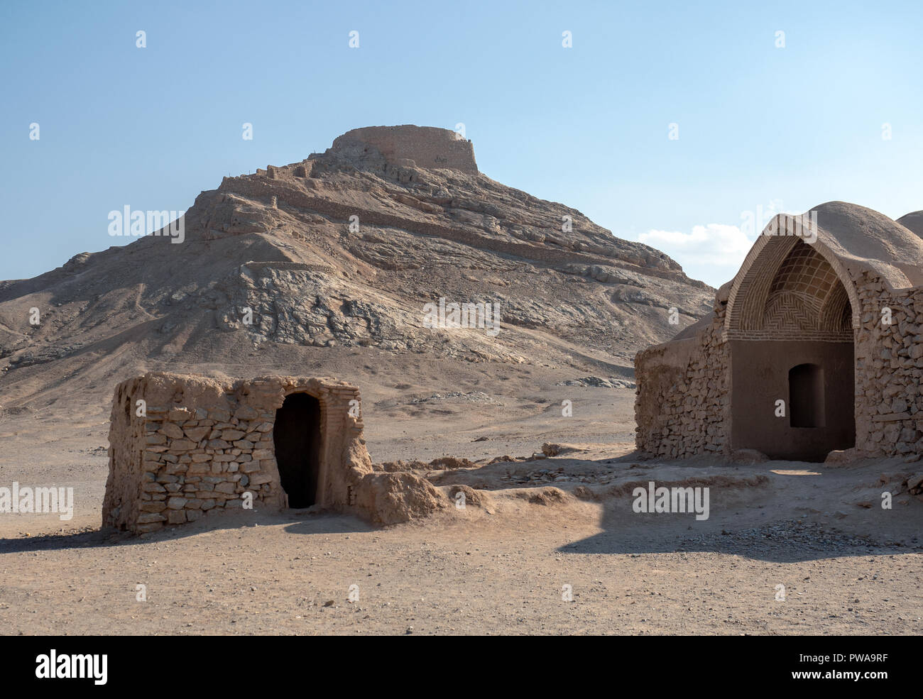 Tower of Silence, zoroastrian site, Yazd, Iran Stock Photo