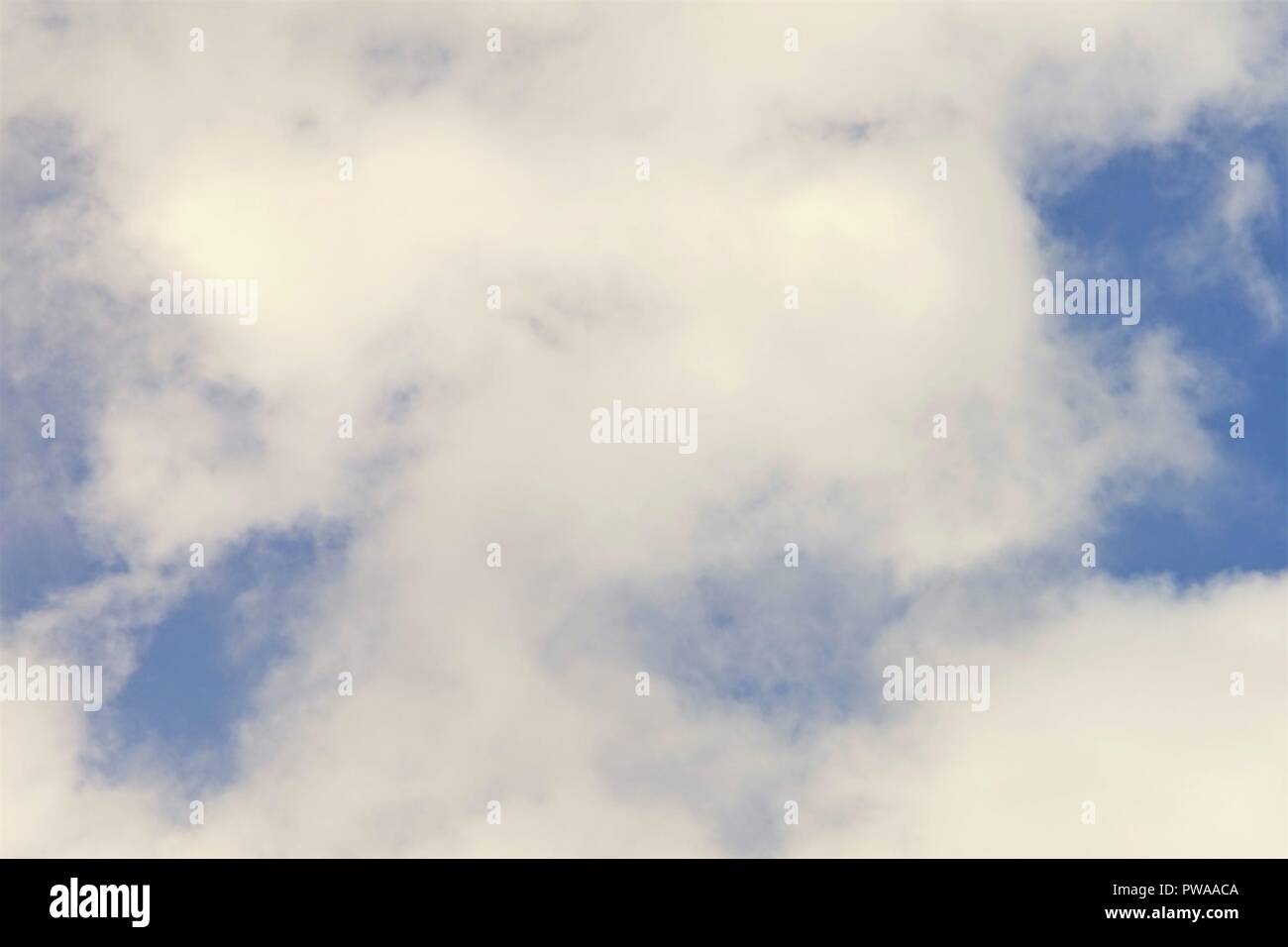 Beautiful white cloud on blue sky background. Stock Photo