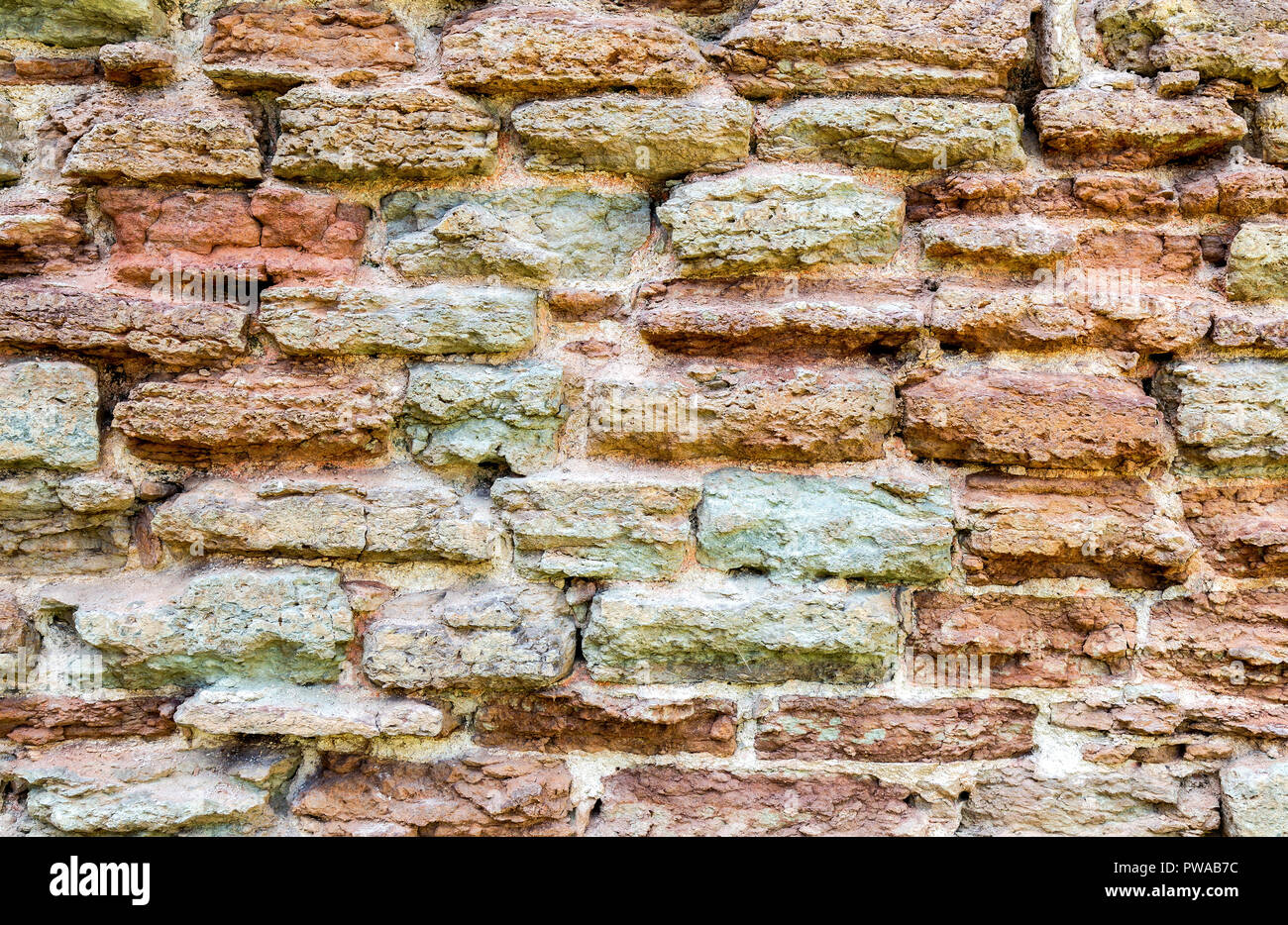 Weathered grey stone wall as creative background texture Stock Photo ...