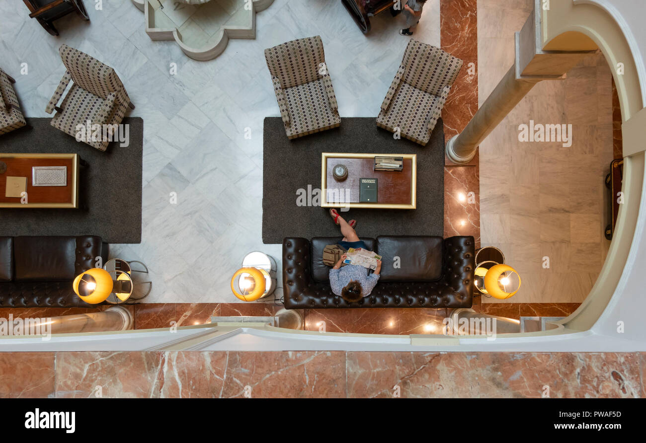 In The Lobby Of The Hotel Vincci La Rabida In Seville Spain Stock Photo Alamy