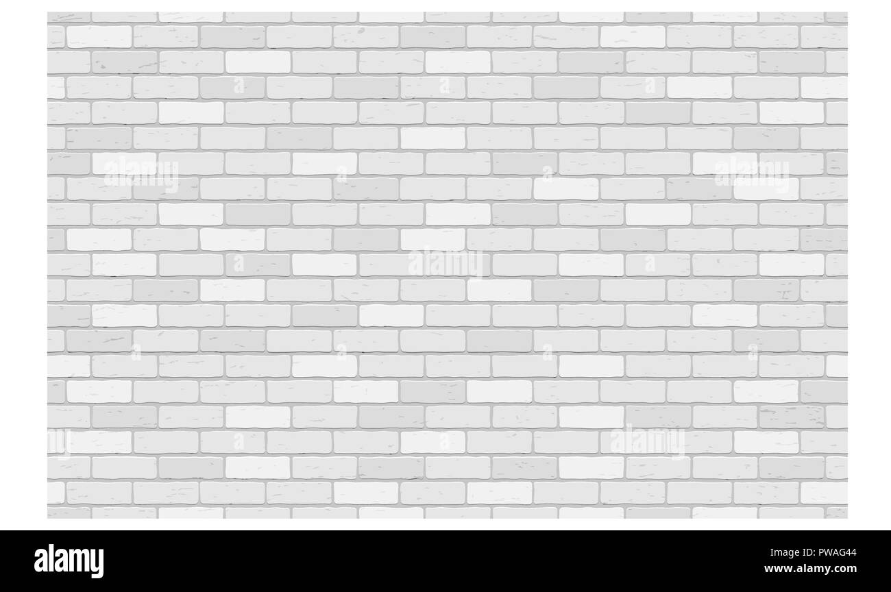 Seamless white brick wall texture or background with copy space for ...