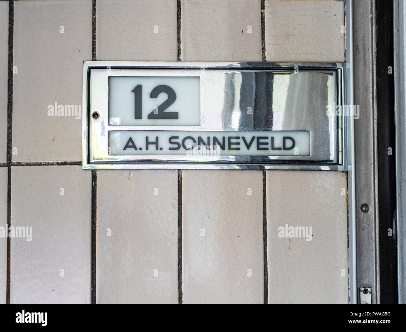 Sonneveld House Rotterdam - a modernist villa in Rotterdam built between 1932-1933 for Albertus Sonneveld. Architects Brinkman and Van der Vlugt Stock Photo