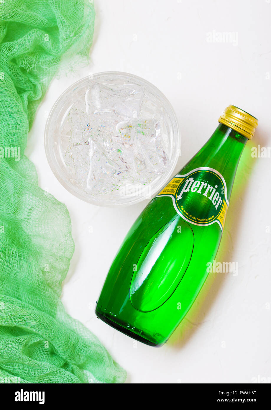 Isolated mineral water drop logo hires stock photography and images