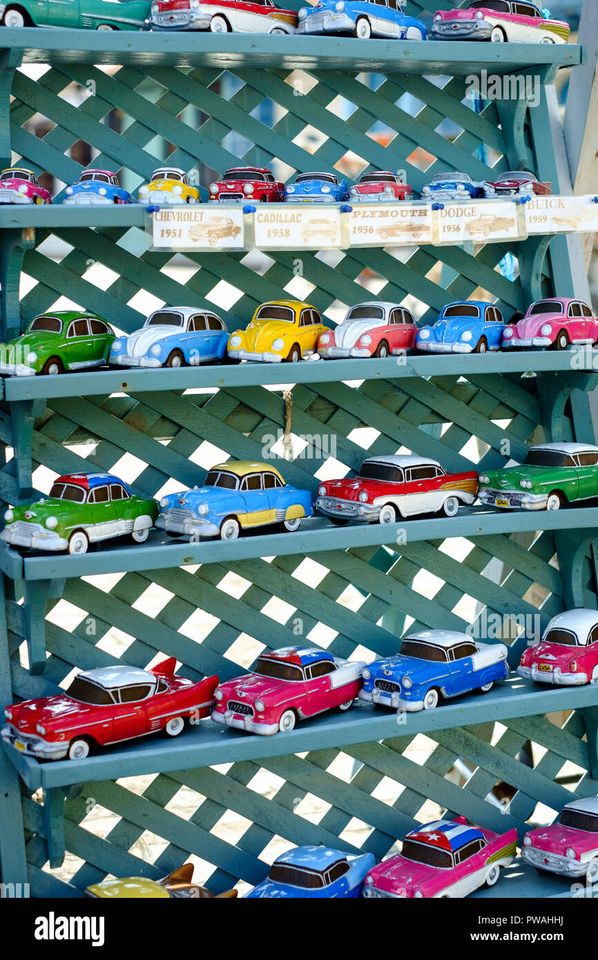 Model Cars for Sale to Tourists in Camaguey, Cuba Stock Photo Alamy