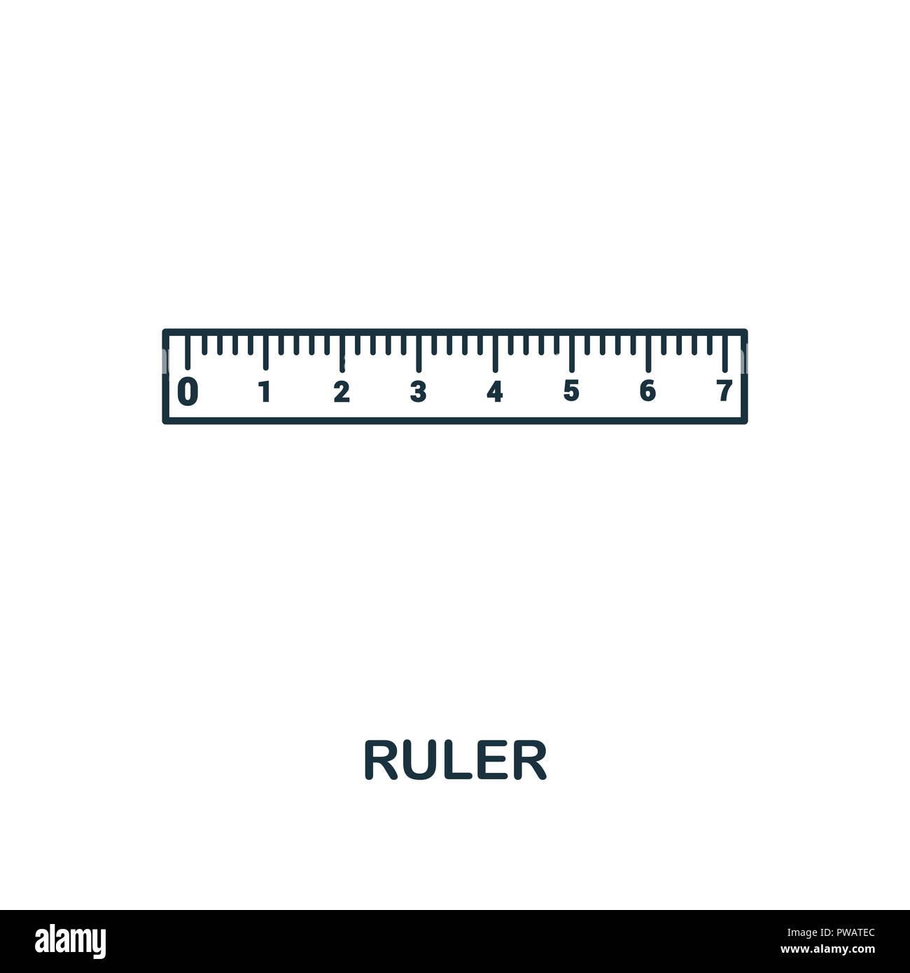 Premium Vector  Long ruler icon flat illustration of long ruler vector  icon for web