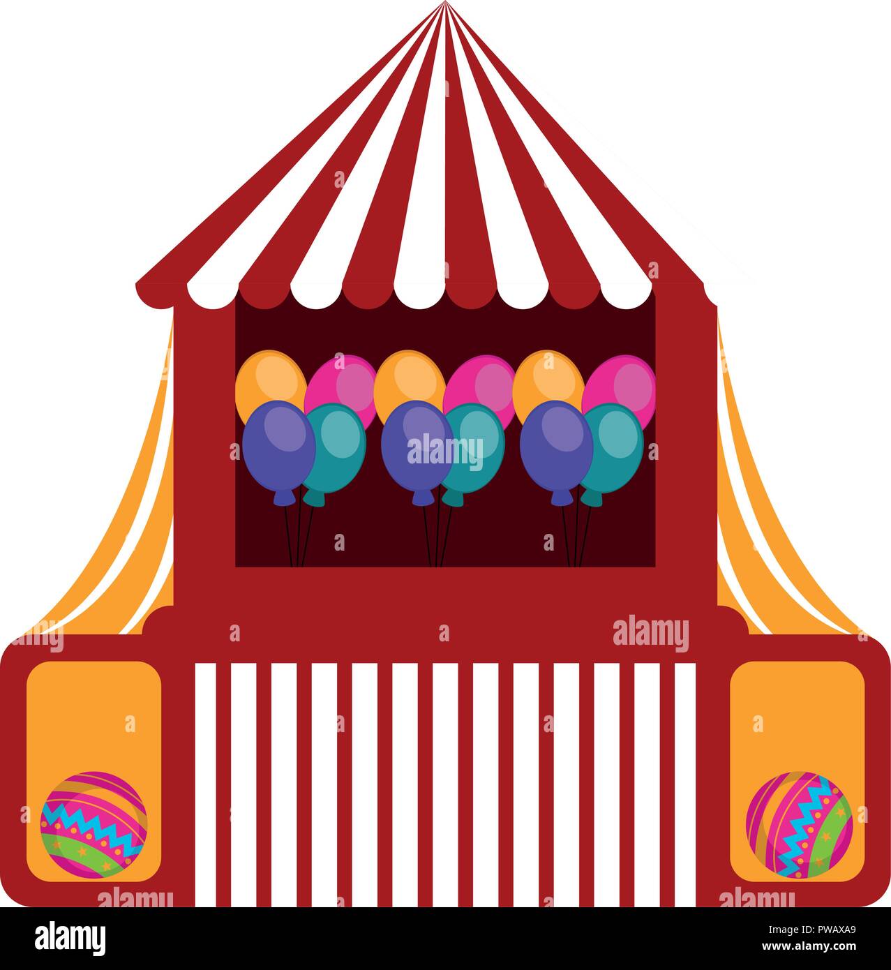 Isolated carnival tent icon Stock Vector Image & Art - Alamy
