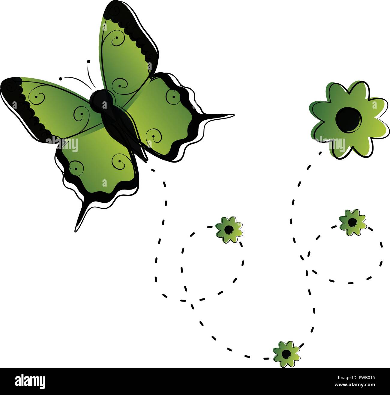Cute butterfly flying icon Stock Vector Image & Art - Alamy