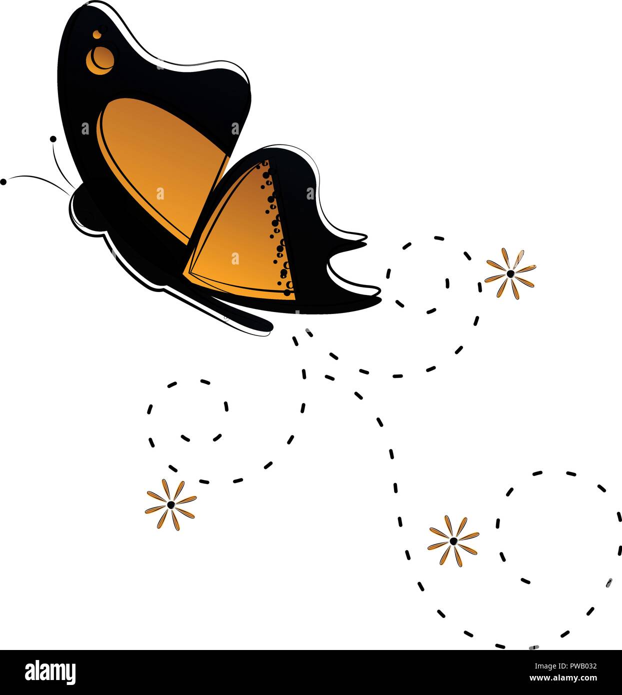 Cute butterfly flying icon Stock Vector Image & Art - Alamy