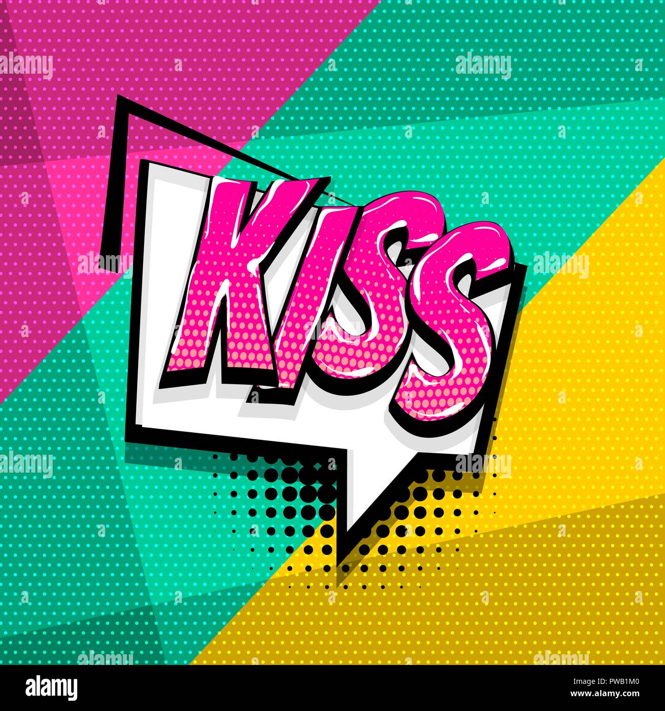 Pop art comic text speech bubble Stock Vector Image & Art - Alamy
