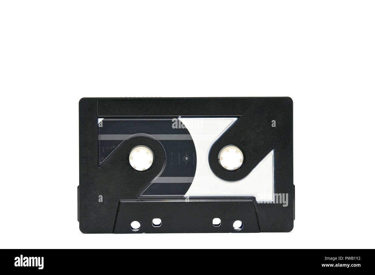 Compact audio cassette for use on audio tape recorders, music players