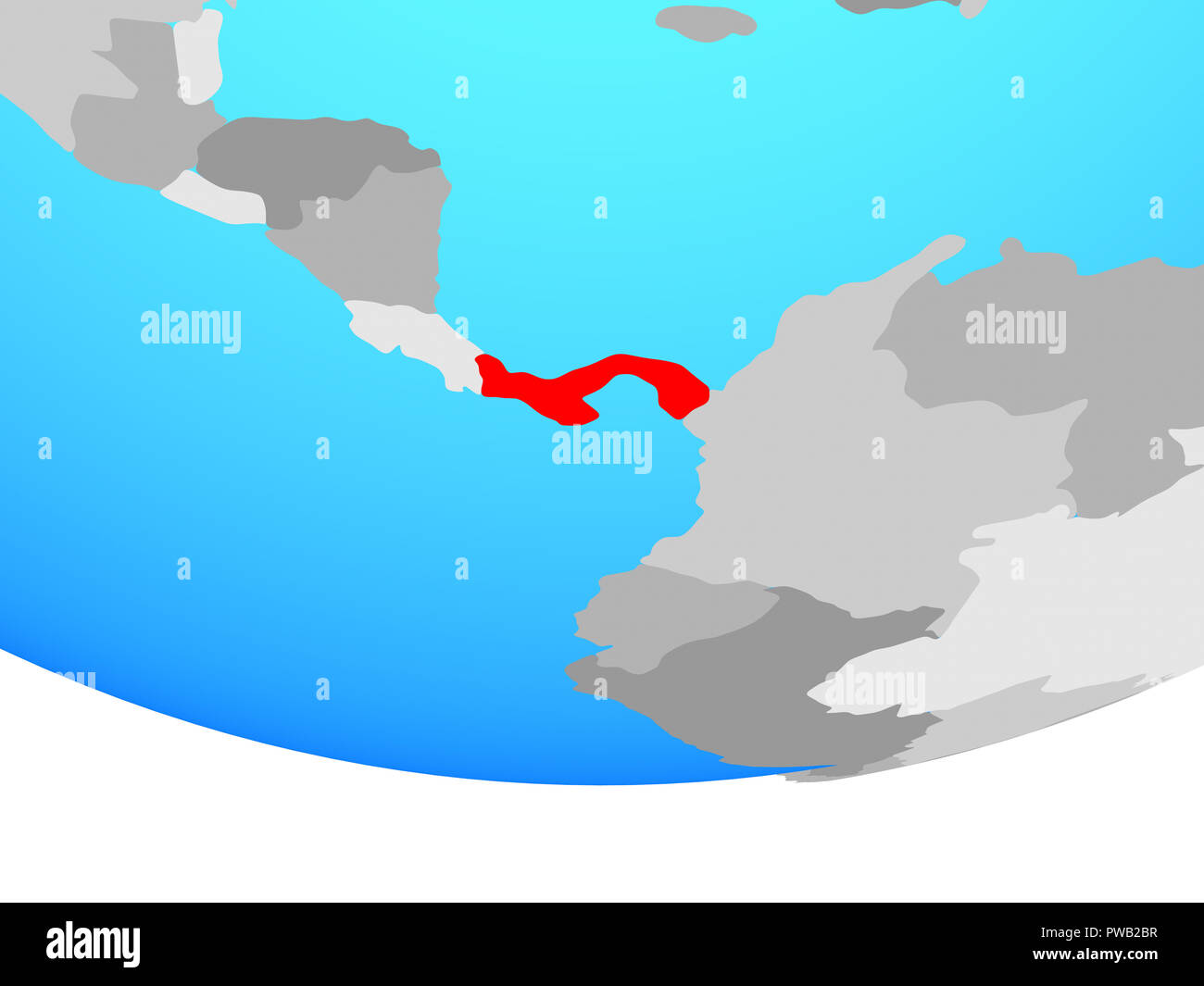 Simple political map panama hi-res stock photography and images - Alamy