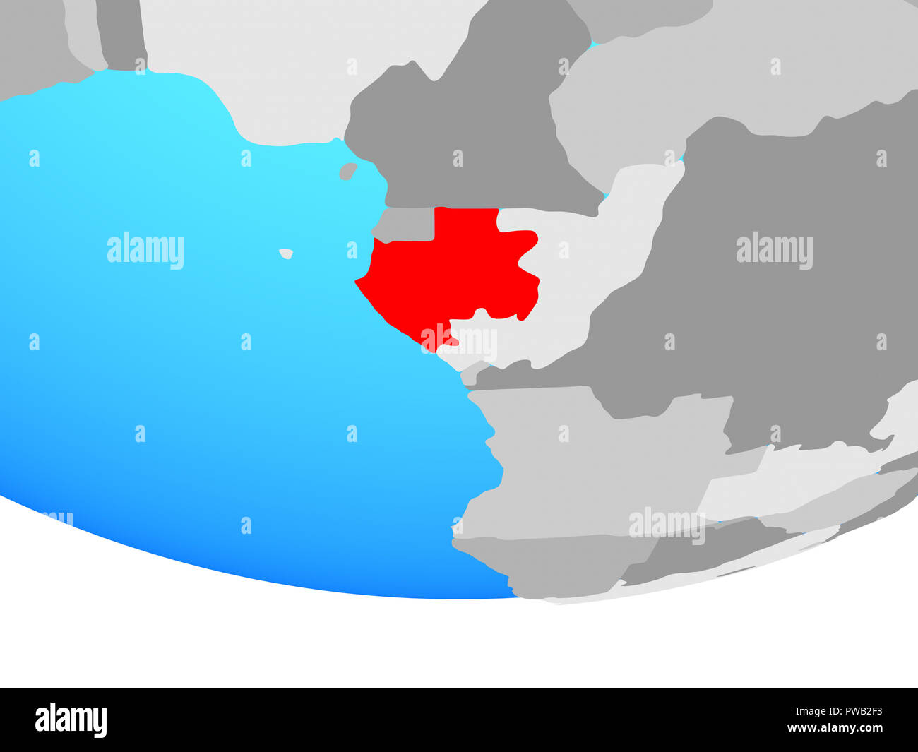 Gabon on simple 3d hi-res stock photography and images - Alamy