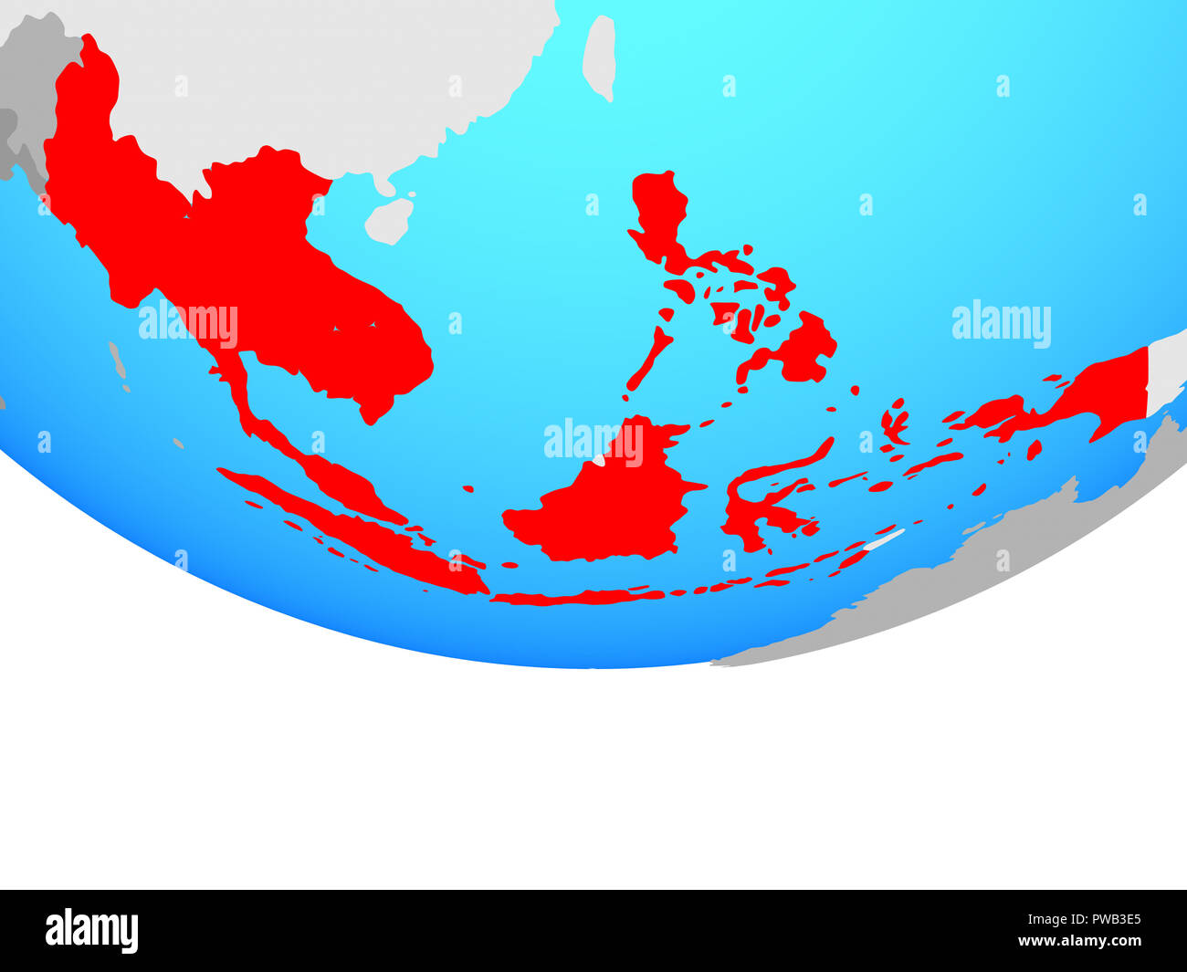 Asean countries map hi-res stock photography and images - Alamy