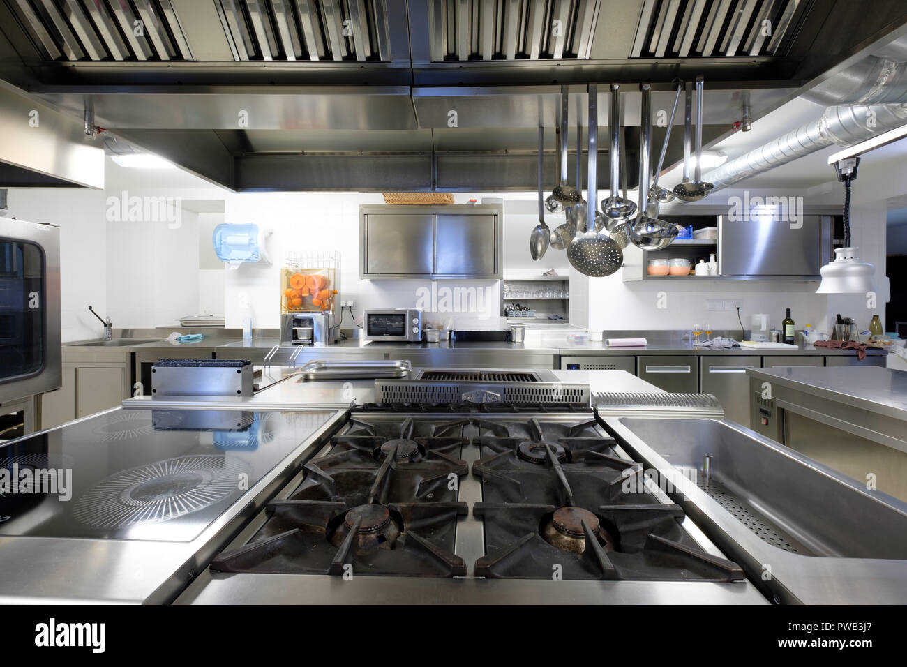 Modern commercial kitchen Stock Photo