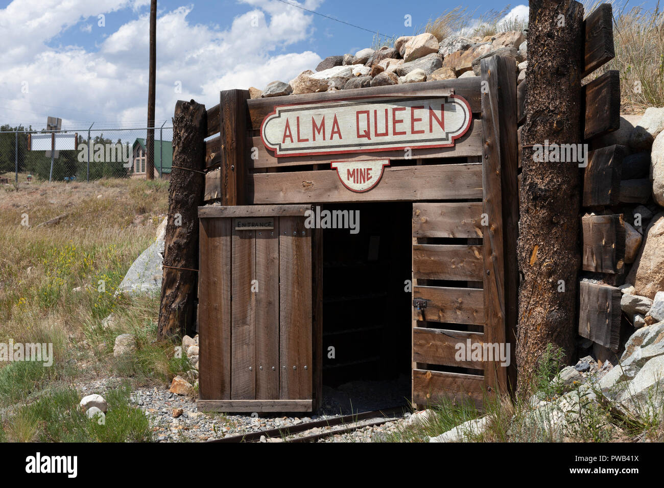 Alma Queen Mine, South Park City Museum, Colorado Stock Photo