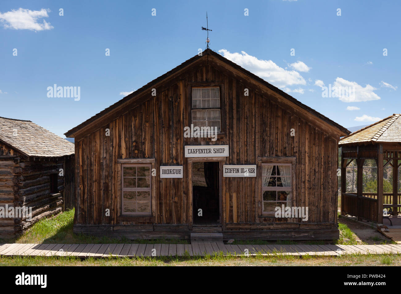 South Park, Colorado Front of the historic Carpenter Shop, and