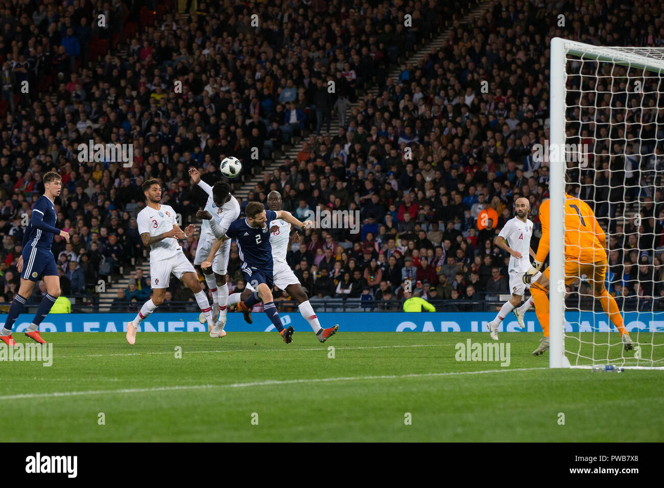 Hampden Park, Glasgow, UK. 14th Oct, 2018. International Football Friendly, Scotland versus Portugal; Eder of Portugal scores for 2-0 in the 75th minute Credit: Action Plus Sports/Alamy Live News Stock Photo