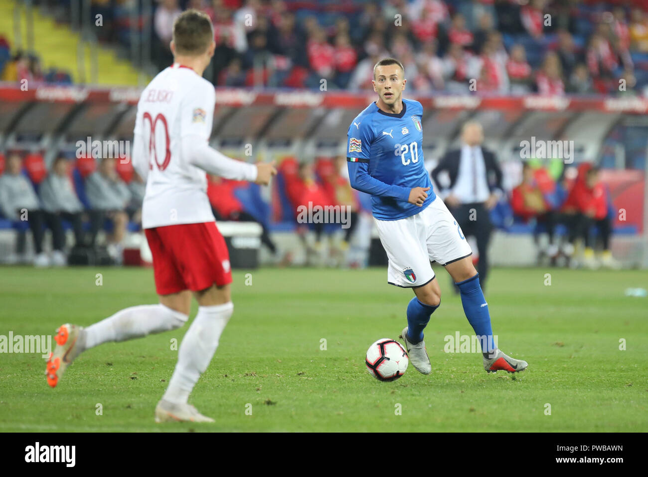 CHORZOW POLAND OCTOBER 14 2018 UEFA Nations League 2019 Poland 