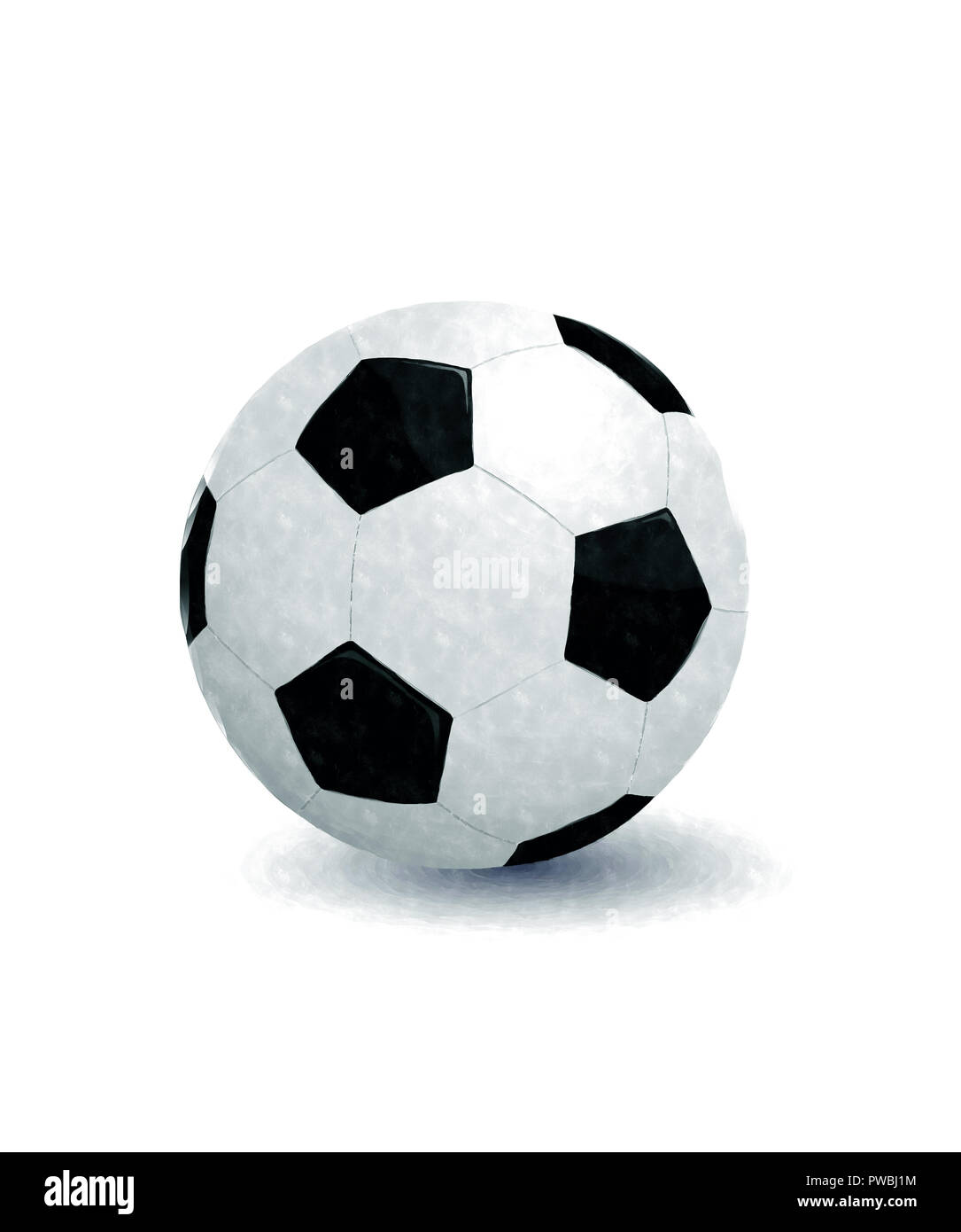 Watercolor football drawing over white background Stock Photo Alamy