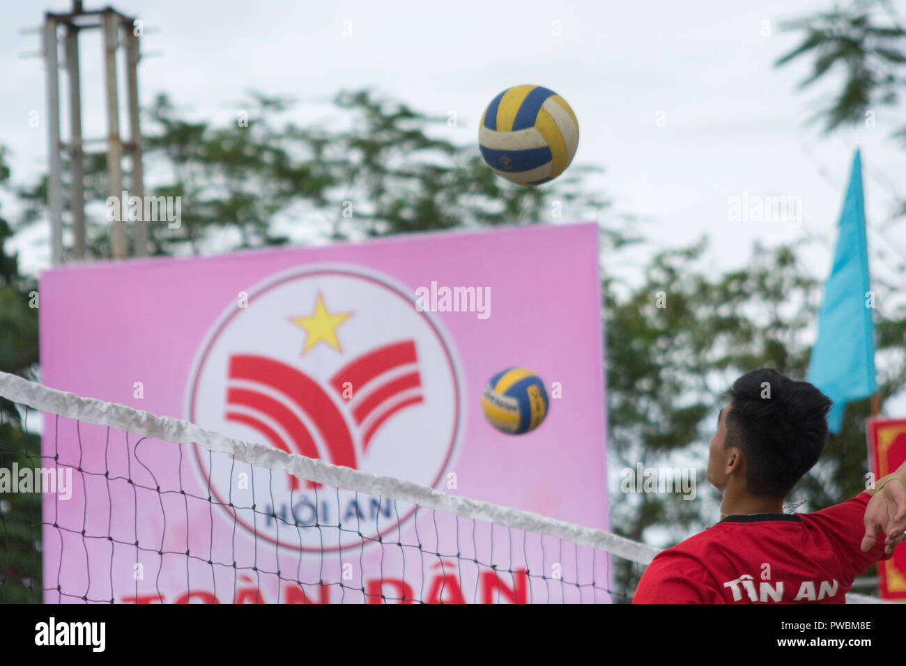 Man playing Volleyball in Hoi An, Vietnam Stock Photo Alamy