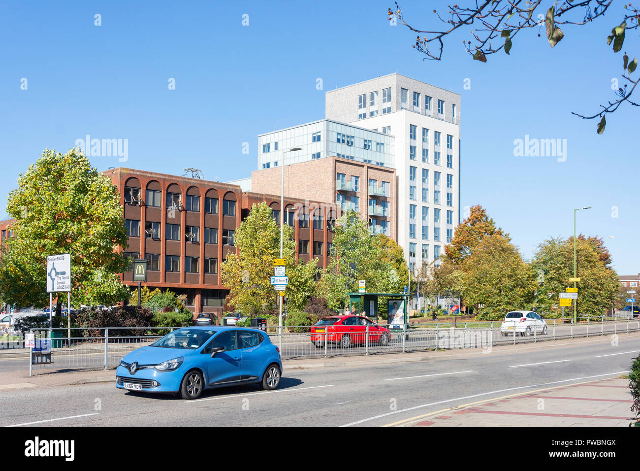 Franklin Court Building, Shenley Road, Borehamwood, Hertfordshire, England, United Kingdom Stock Photo